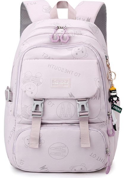 Kadınlar Için Moda Rahat Öğrenci Sırt Çantası Popüler Büyük Kapasiteli Ortaokul Okul Çantası Orta Okul Kızı (Yurt Dışından)