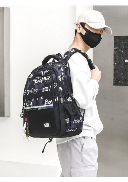 Yüksek Kaliteli Üniversite Öğrencisi Erkek Büyük Kapasiteli Okul Çantası Orijinal Niş Gündelik Erkek Sırt Çantası Seyahat Bilgisayar Sırt Çantası (Yurt Dışından) modelleri