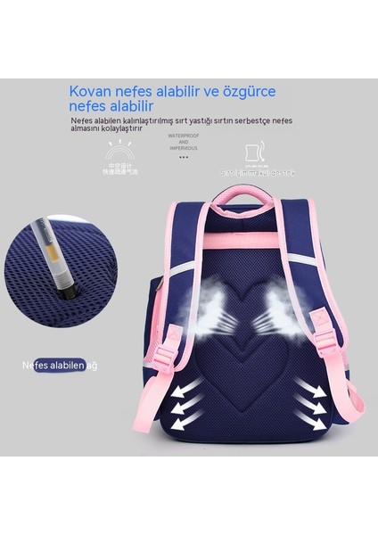 2023 Çocuk Okul Çantası Kore Versiyonu Yük Azaltıcı Nefes Ilkokul Öğrencisi Yüksek Görünümlü Okul Çantası Sırt Çantası (Yurt Dışından) modelleri