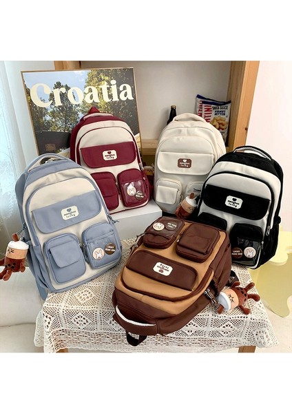 Ortaokul Öğrencisi Okul Çantası Japon Tarzı Ins Lise Öğrencisi Büyük Kapasiteli Sırt Çantası Orman Tarzı Kampüs Sırt Çantası (Yurt Dışından) fiyatları