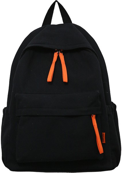 2023 Sonbahar Yeni Büyük Kapasiteli Renk Blok Mektup Retro Sırt Çantası Kore Tarzı Öğrenci Sırt Çantası (Yurt Dışından)