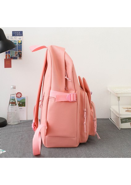 Sevimli Yumuşak Tavşan Ortaokul Öğrencisi Okul Çantası Kolej Tarzı Ortaokul Öğrencisi Sırt Çantası Dört Parçalı Set Ilkokul Öğrencisi Okul Çantası (Yurt Dışından) fiyatları