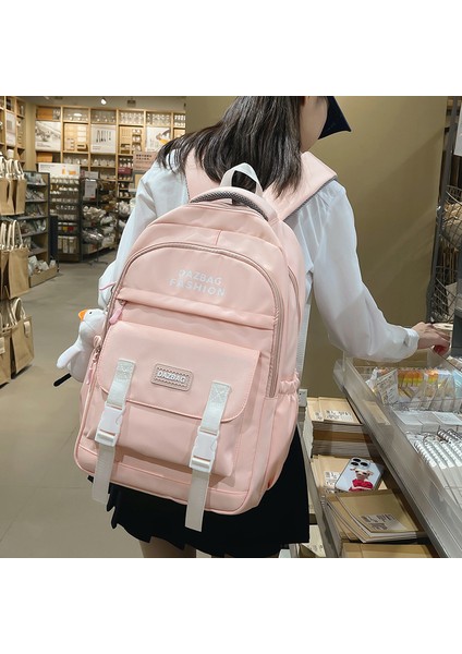 Kızlar Için Çalışma Tarzı Okul Çantası Niş Üniversite Öğrencileri Büyük Kapasiteli Kontrast Renkli Sırt Çantası Yeni Ortaokul Öğrencisi Çok Yönlü Sırt Çantası (Yurt Dışından) modelleri