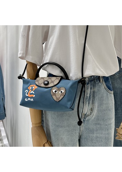 Mini Hamur Torbası Taşınabilir Omuz Messenger Küçük Çanta Su Geçirmez Graffiti Çantası (Yurt Dışından)