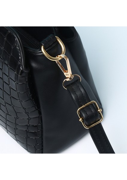 Taş Desen Fermuarlı Bayan Çapraz Askılı Omuz Gece Çantası (Yurt Dışından) modelleri