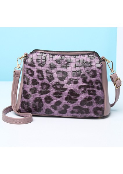 Taş Desen Fermuarlı Bayan Çapraz Askılı Omuz Gece Çantası (Yurt Dışından)