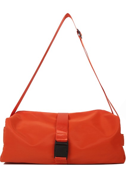 Oxford Kumaş Japon Trendy Marka Askılı Çanta Kadın Omuzdan Askili Çanta Kore Versiyonu Düz Renk Omuzdan Askili Çanta Rahat Geri Tüm Maç Işe Gidip Gelme Çantası (Yurt Dışından)