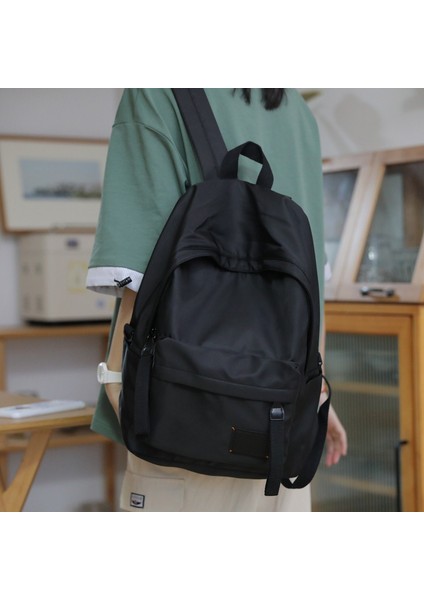 Yeni Büyük Kapasiteli Seyahat Siyah Seyahat Okul Çantası (Yurt Dışından)