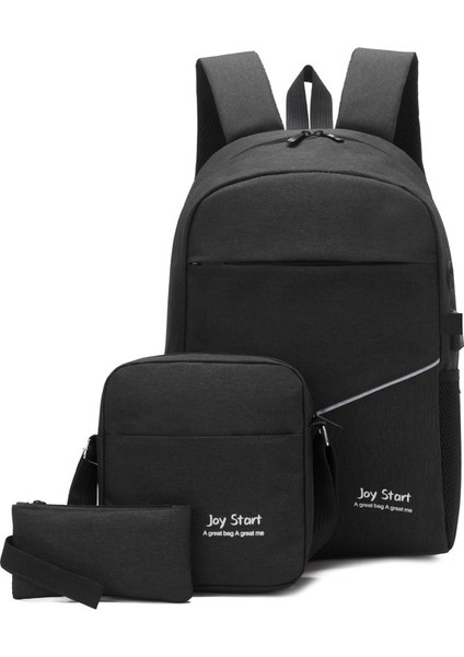 Iş Üç Parçalı Takım Elbise Erkek Sırt Çantası Moda Trendi Sırt Çantası Bilgisayar Çantası (Yurt Dışından)