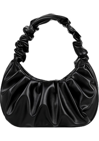 Düz Renk Bulut Pileli Çanta Basit Kadın Koltuk Altı Çantası (Yurt Dışından) fiyatları