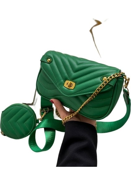 Niş Tasarım Anlayışı Zincir Nakış Ipliği Omuz Çantası (Yurt Dışından)