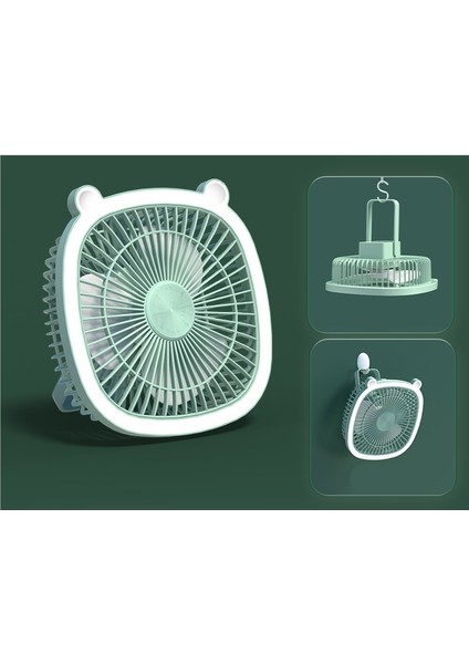 Taşınabilir Mini Fan Gece Lambası Elektrikli Fan (Yurt Dışından)