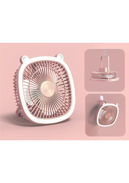 Taşınabilir Mini Fan Gece Lambası Elektrikli Fan (Yurt Dışından)