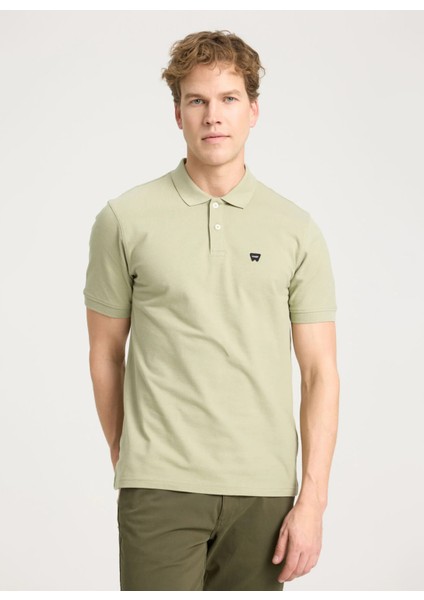 Yeşil - Gri Erkek Polo T-Shirt W7D5K4XX2T37Y Kısa Kollu Polo Tshir