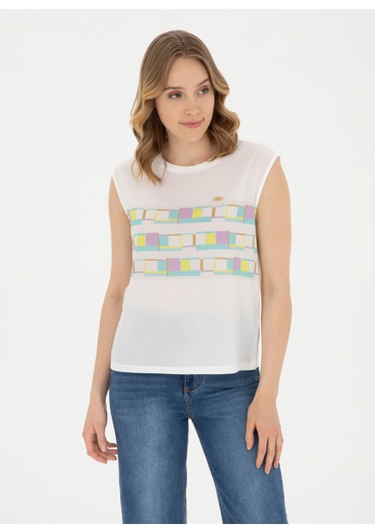 Bisiklet Yaka Mint Kadın T-Shirt PULBE