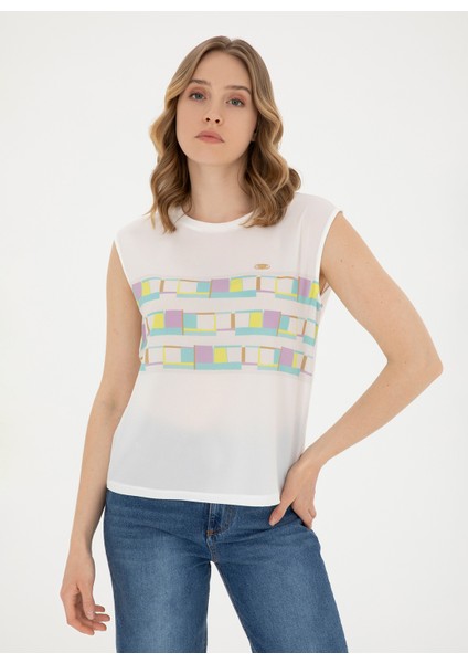 Bisiklet Yaka Mint Kadın T-Shirt PULBE modelleri
