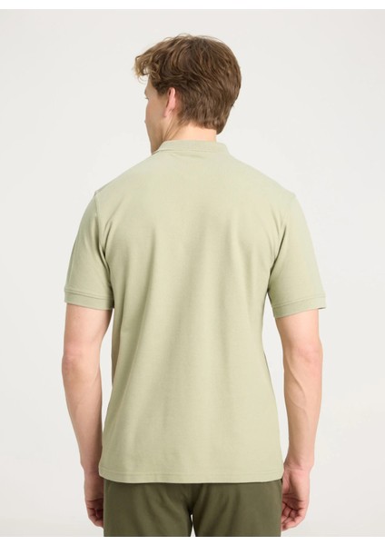 Yeşil - Gri Erkek Polo T-Shirt W7D5K4XX2T37Y Kısa Kollu Polo Tshir indirimleri