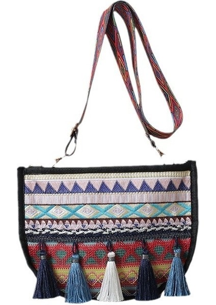 Çok Yönlü Etnik Tarzda Omuz Çantası (Yurt Dışından)