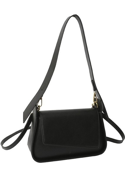 Basit Küçük Kare Çanta Geniş Omuz Askılı Tek Omuz Crossbody Çanta (Yurt Dışından)