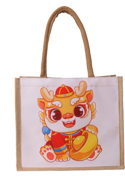 Büyük Kapasiteli Sanatsal Pamuklu Çuval Omuz Koltuk Altı Çantası (Yurt Dışından)