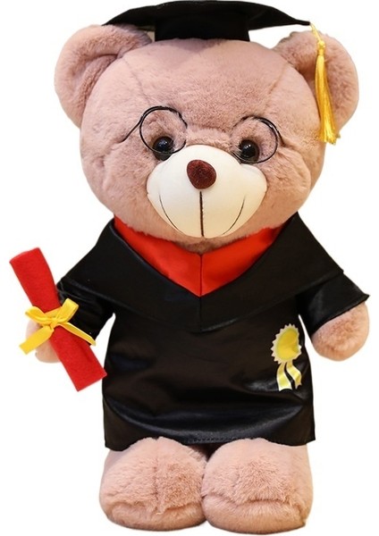 Ayakta Dr. Ayı Mezuniyet Ayı Peluş Oyuncak Bebek (Yurt Dışından)