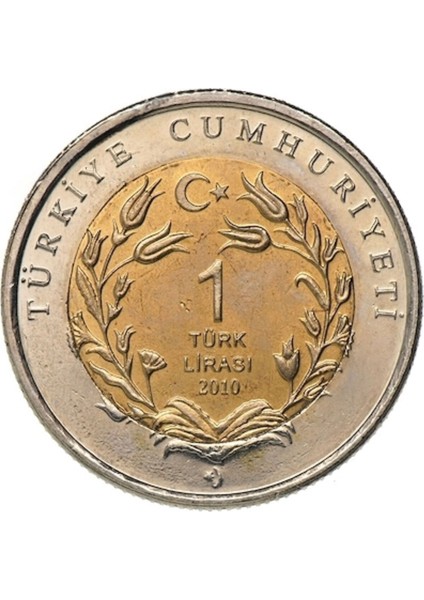 3ALP Koleksiyon, Sivas Kangal 1 Lira 2010, Darphane Hatıra Bimetal Para, Hayvanlar Serisi,renkli Kapamasında, Çil