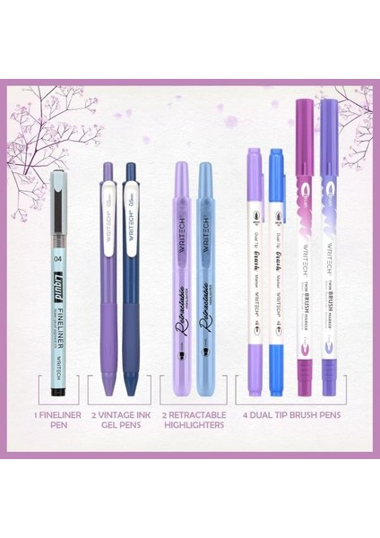 Night Kalem Seti Kalem Çantalı 9 Adet Pus Mavisi ve Göz Mavisi fiyatları