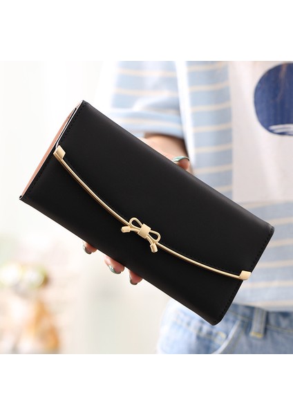 Bayanlar Uzun Klip Büyük Fatura Çok Fonksiyonlu Cüzdan (Yurt Dışından)