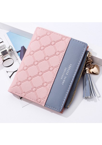 Kısa, Basit, Her Şeye Uyan Bayan Fermuarlı Cüzdan (Yurt Dışından)