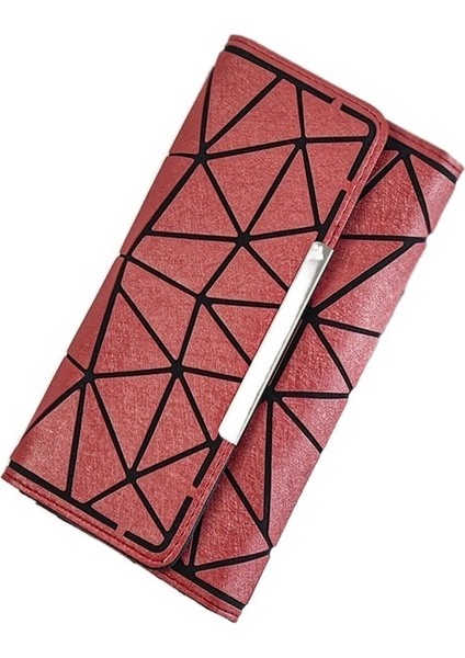 High-End Kadın Üç Katlı Parlak Uzun Eşkenar Dörtgen Renkli Cüzdan (Yurt Dışından) fiyatları