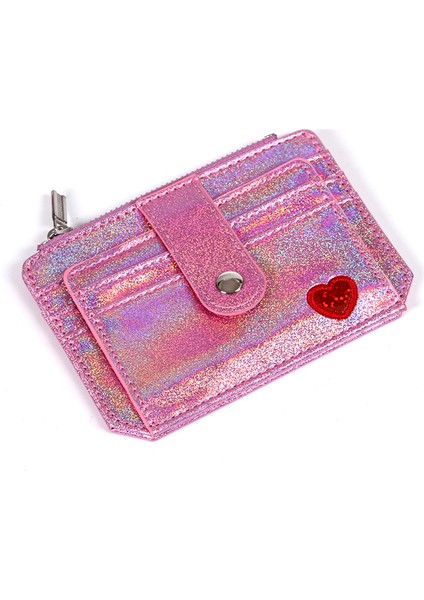 Pu Kart Sahibinin Kalp Işlemeli Bayanlar Fermuarlı Toka Cüzdanı (Yurt Dışından) modelleri