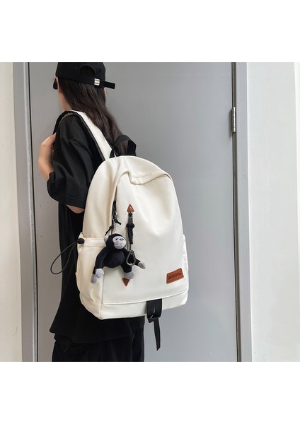 Okul Sezonu Trendi Basit Sırt Çantası Kampüs Basit Düz Renk Öğrenci Okul Çantası (Yurt Dışından) fiyatları