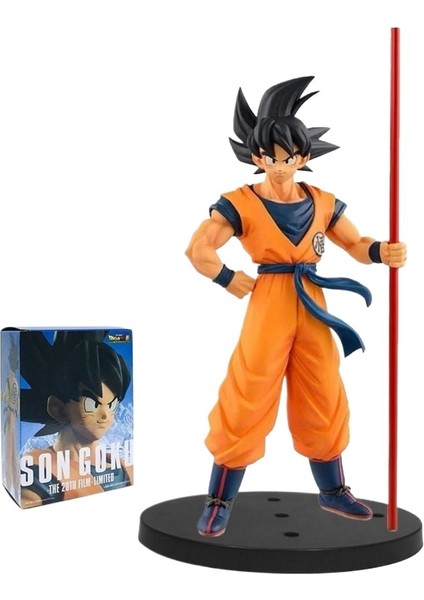 Khalid Bain Sopa Wukong Dragon Ball 20TH Anniversary Edition Sun Wukong Şekil Süsleme Tutma Sopa Wukong Anime Modeli (Yurt Dışından)