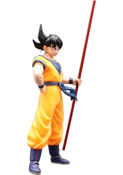 Khalid Bain Dragon Ball Stick Wukong Siyah Saçlı Güneş Wukong Kutulu Şekil Animasyonu (Yurt Dışından)