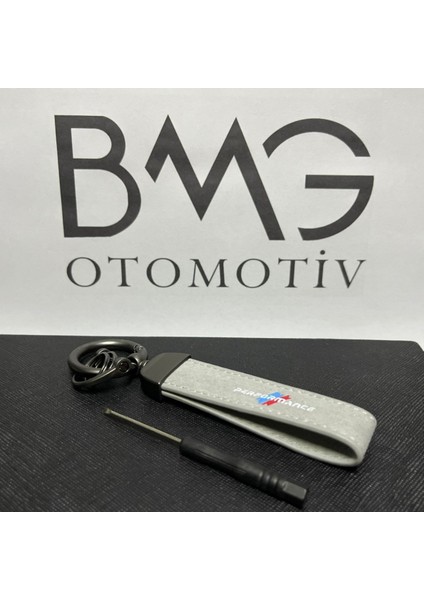 BMG Otomotiv Bmw M Performance Süet Anahtarlık -Gri-