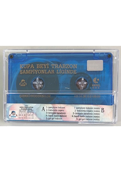 Şabka Kupa Beyi Trabzon Şampiyonlar Liginde Kaset (Orjnal Dönem Baskı Kaset) fiyatları
