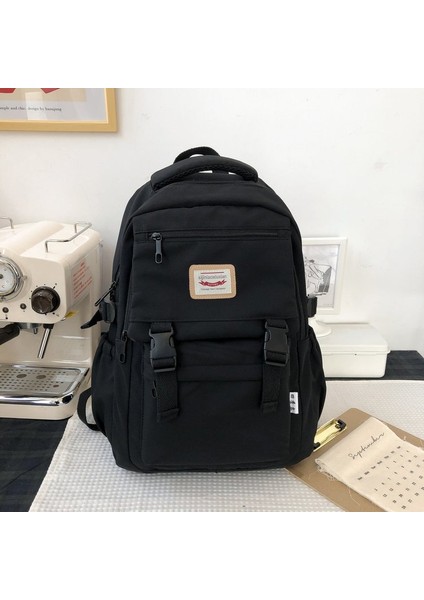 Basit Kampüs Sırt Çantası Bilgisayar Seyahat Sırt Çantası Orta Okul Okul Çantası (Yurt Dışından)