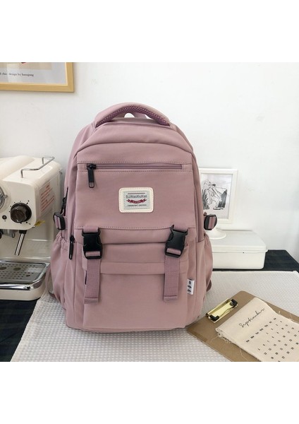 Basit Kampüs Sırt Çantası Bilgisayar Seyahat Sırt Çantası Orta Okul Okul Çantası (Yurt Dışından)