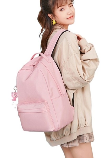 Düz Renk Sırt Çantası Moda Ortaokul Öğrencisi Büyük Kapasiteli Sırt Çantası (Yurt Dışından) modelleri