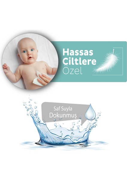 Xl Beyaz Sabun Kokulu Bebek Vücut Temizleme Havlusu 6X50 (300 Yaprak)