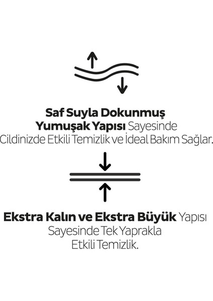 Xl Beyaz Sabun Kokulu Bebek Vücut Temizleme Havlusu 6X50 (300 Yaprak)