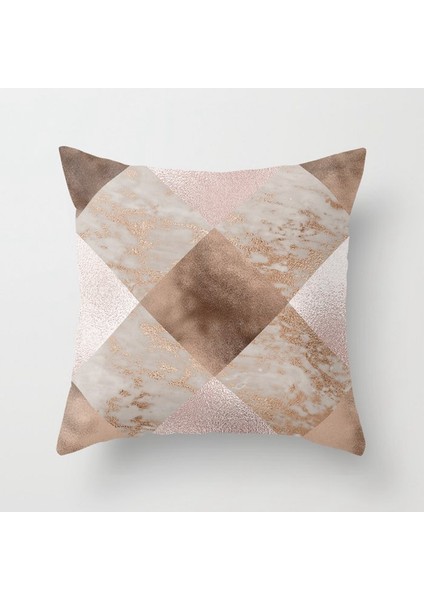 4 Adet Ebru Minder Örtüsü Yastık Kılıfı Ev Dekoratif Kanepe Kare Yastık Örtüsü Yatak Odası Araba Dekor 45X45CM,НАВОЛОЧКА (Yurt Dışından)