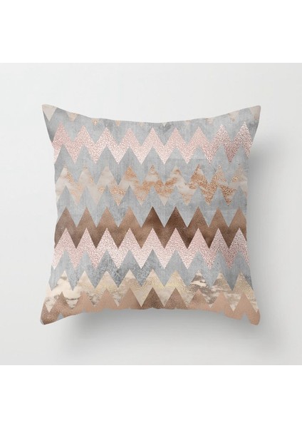 4 Adet Ebru Minder Örtüsü Yastık Kılıfı Ev Dekoratif Kanepe Kare Yastık Örtüsü Yatak Odası Araba Dekor 45X45CM,НАВОЛОЧКА (Yurt Dışından)