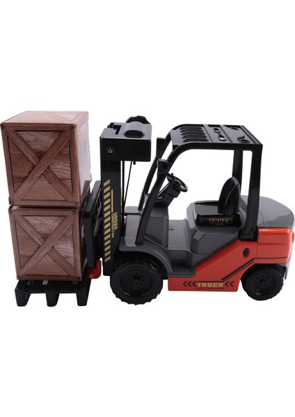 1:22 Ölçekli Lnertial Forklift Sürtünme Forklift Palet Kargo Depo Kamyon Araç Modeli Oyuncak Forklift Çocuklar Için (Yurt Dışından)