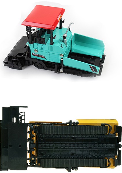 Alaşım Döküm Finişer Makinesi Asfalt Asfalt Otoyol Inşaat Kamyonu 1:40 Mühendislik Araç Modeli Dekorasyon Çocuk Oyuncakları, Sarı (Yurt Dışından)