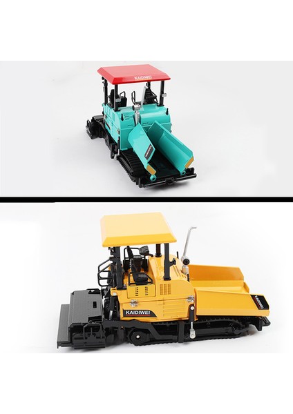 Alaşım Döküm Finişer Makinesi Asfalt Asfalt Otoyol Inşaat Kamyonu 1:40 Mühendislik Araç Modeli Dekorasyon Çocuk Oyuncakları, Sarı (Yurt Dışından)