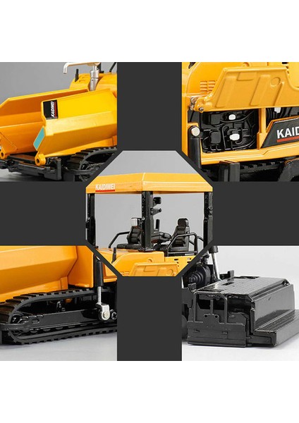 Alaşım Döküm Finişer Makinesi Asfalt Asfalt Otoyol Inşaat Kamyonu 1:40 Mühendislik Araç Modeli Dekorasyon Çocuk Oyuncakları, Sarı (Yurt Dışından)