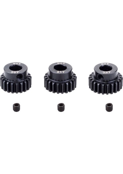3 Adet M0.6 5mm 20T-22T Metal Pinyon Motor Dişli Seti 1/8 Rc Araba Için Fırçasız Motor (Yurt Dışından)