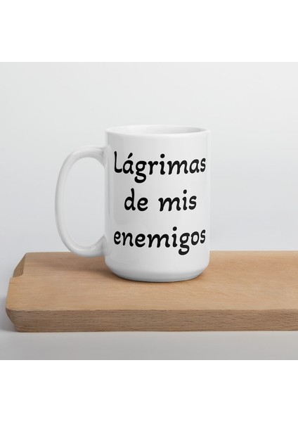 Lágrimas Ispanyolca De Mis Enemigos Kupa Kişiye Özel Kahve Kahve Kupa Kahve Fincanı