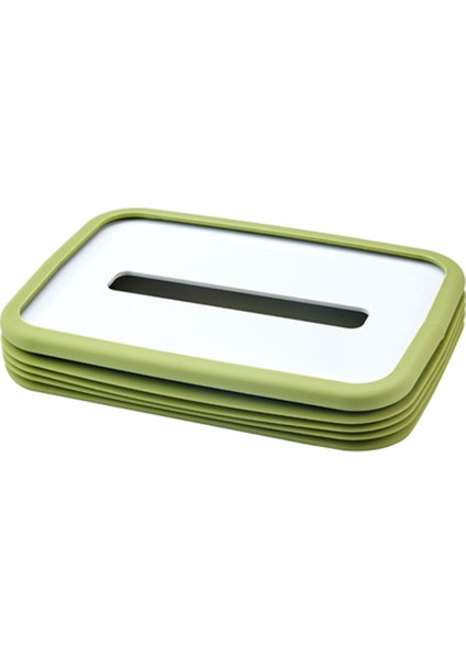 Silikon Doku Kutusu Katlanır Kaldırma Kağıt Kutusu Oturma Odası Ev Masaüstü Kağıt Dağıtıcı Braketi Peçete Kutusu Saklama Kutusu A (Yurt Dışından)